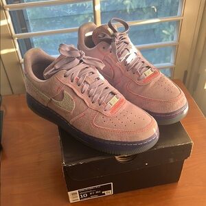 Purple and Gray Sneakers